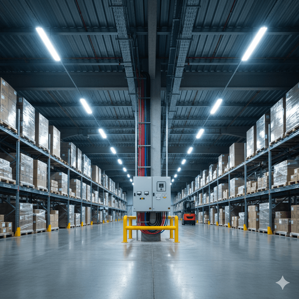 Professional Electrician at Work